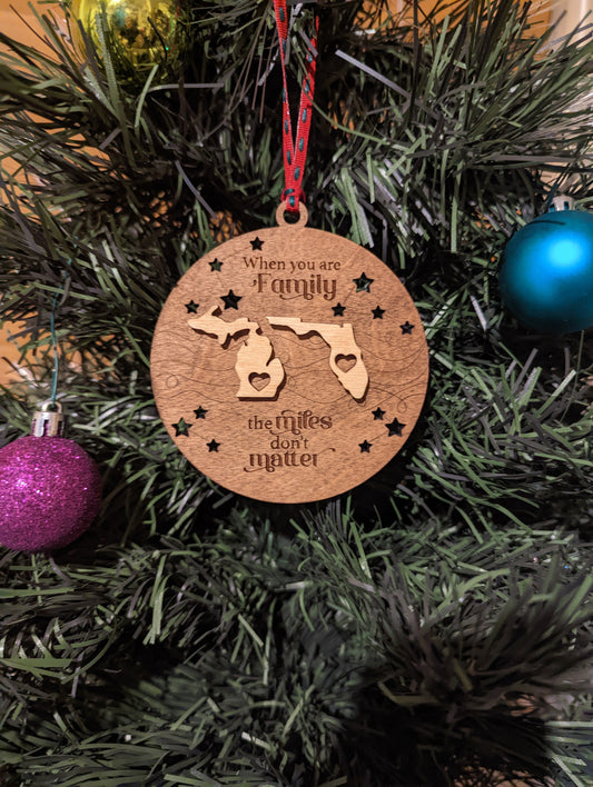 Family, Miles Don't Matter Ornament