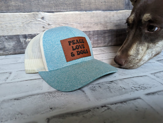 "Peace, Love & Dogs" Trucker Hat